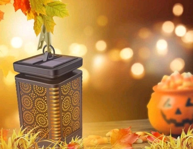 Outdoor Waterproof Solar Lantern Hanging LED String Light Garden Lamp Patio Yard