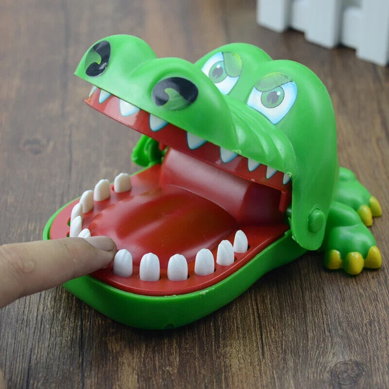 Crocodile teeth toy children's crocodile bites finger teeth game fun.