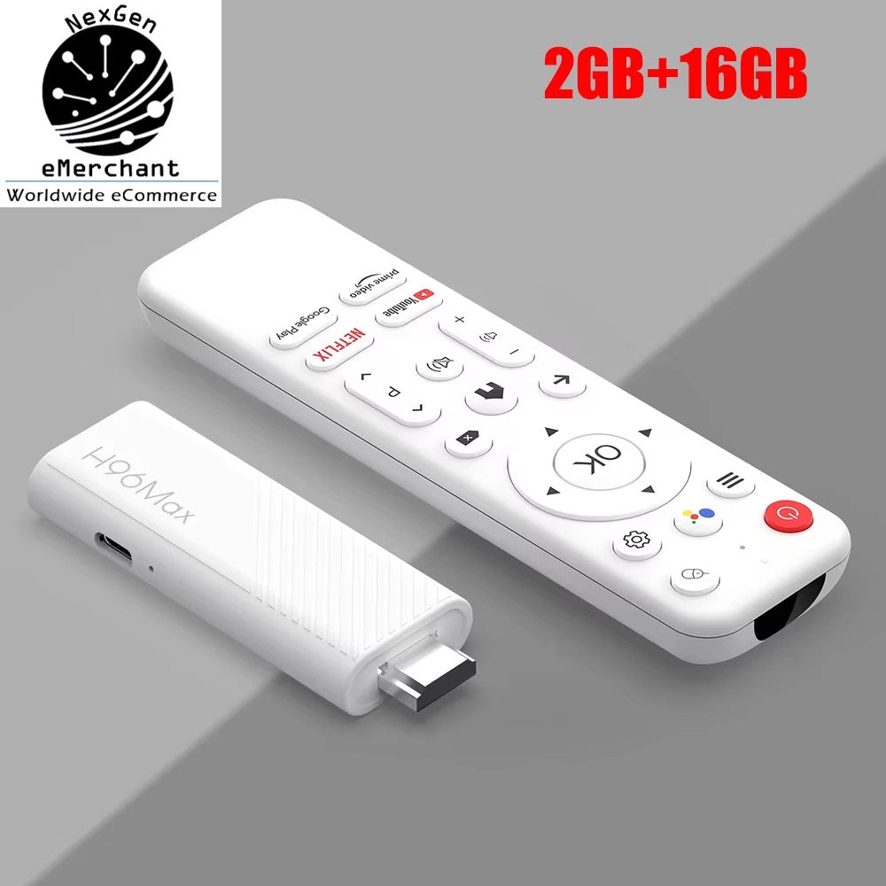 H96 MAX H313 Mini TV Stick – Android 14, 4K HD Streaming, WiFi 6 & Voice Control