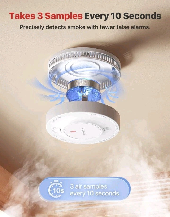 X-Sense 10-Year Lithium Battery Smoke Alarm Model SD2JOAX. New