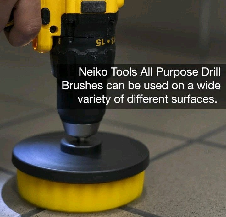 Drill Brush Attachment Set Of 9 Power Scrubber Brush For Cleaning Bathroom Tile