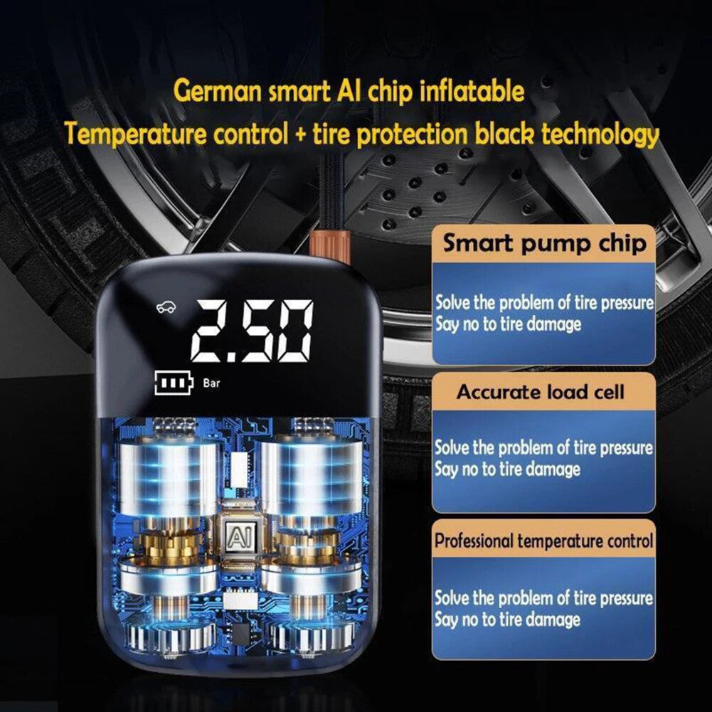 Fast Inflation Wireless Car Air Compressor Electric Tire Fill Pump Car Tire Ball