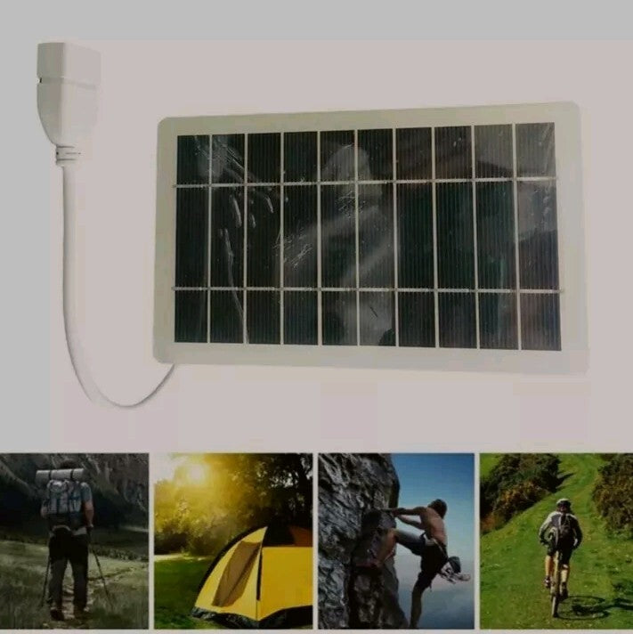 Lightweight Portable 2W Solar USB Charging Solution for Camping and Outdoor Fun