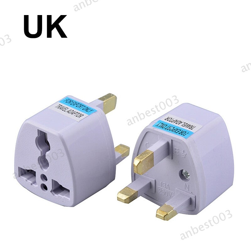 US/UK/AU/DE Plug Adapter USA To Europe Travel Wall AC Power Charger Converter
