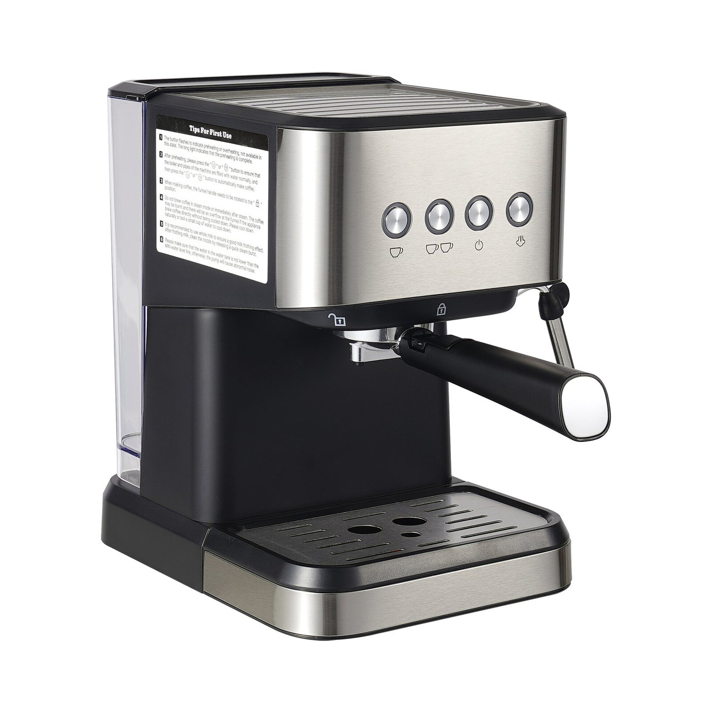 Spoon&Tamper Small Drip Coffee Machine,1.5L Semi-automatic Coffee Machine New~