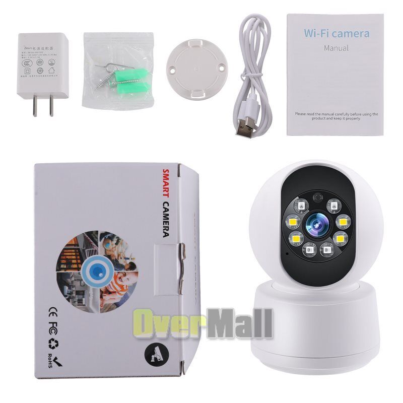 Camara De Seguridad Wifi HD Para Casa Interior Exterior Con Audio y Microfono