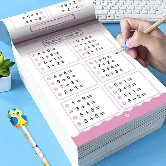 Addition And Subtraction Children's Learning Mathematics Workbook Handwritten