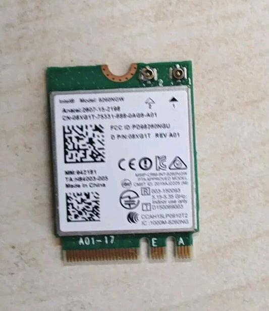 Intel Dual Band Wireless-AC 8260 8260NGW BT NGFF 867Mbps