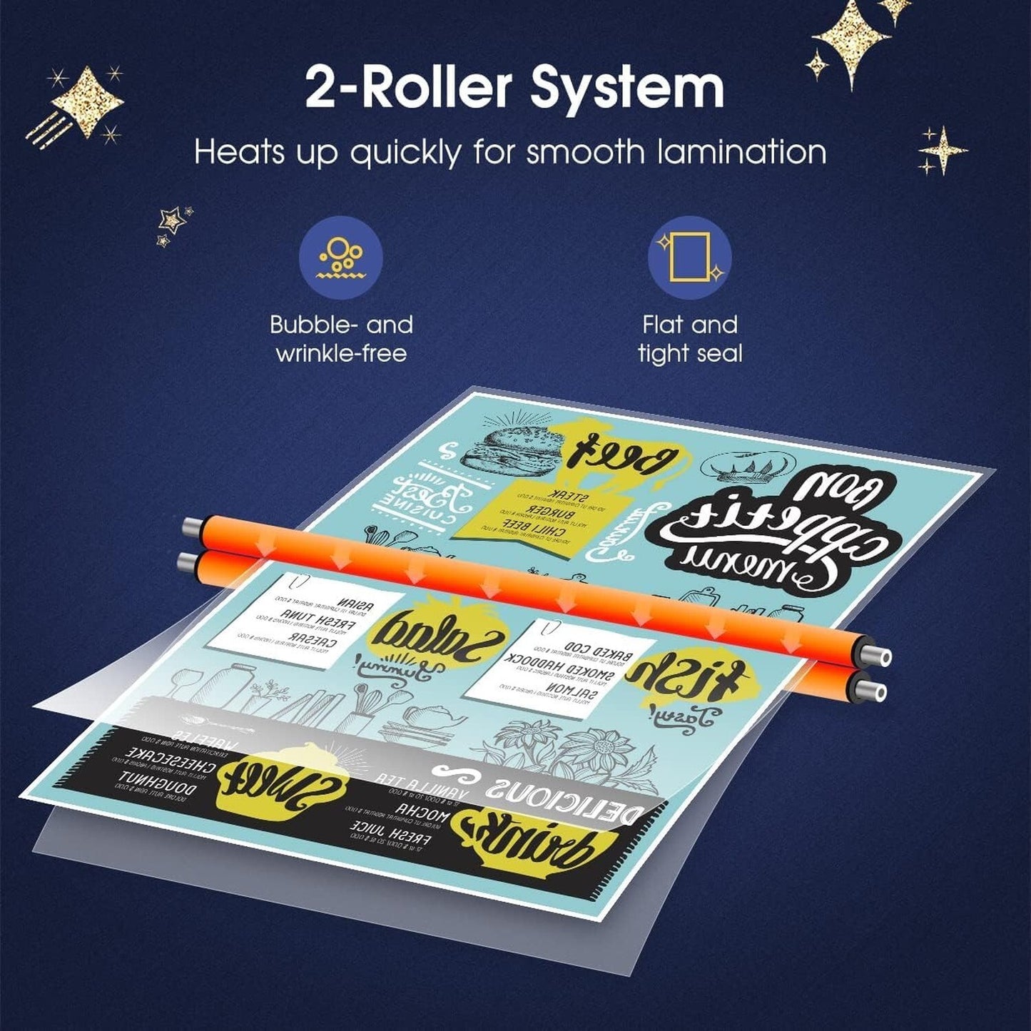 Crenova A4 Laminator Machine 9 Inch Thermal Laminator with Paper Cutter Corne...