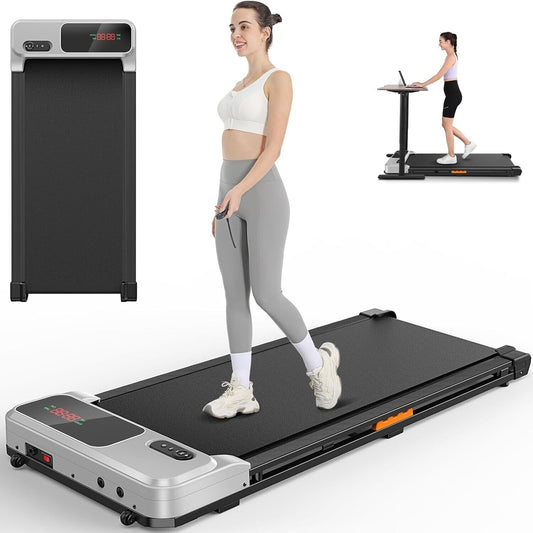Walking Pad 3 in 1 Under Desk Treadmill, 2.5 HP Quiet Portable Walking Treadmill