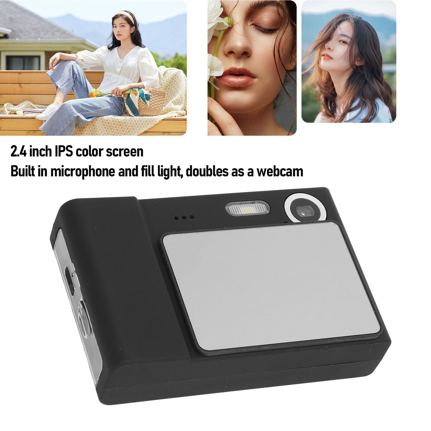 Digital Camera For Photography 48MP 1080P HD 2.4 Inch Screen 8x Digital