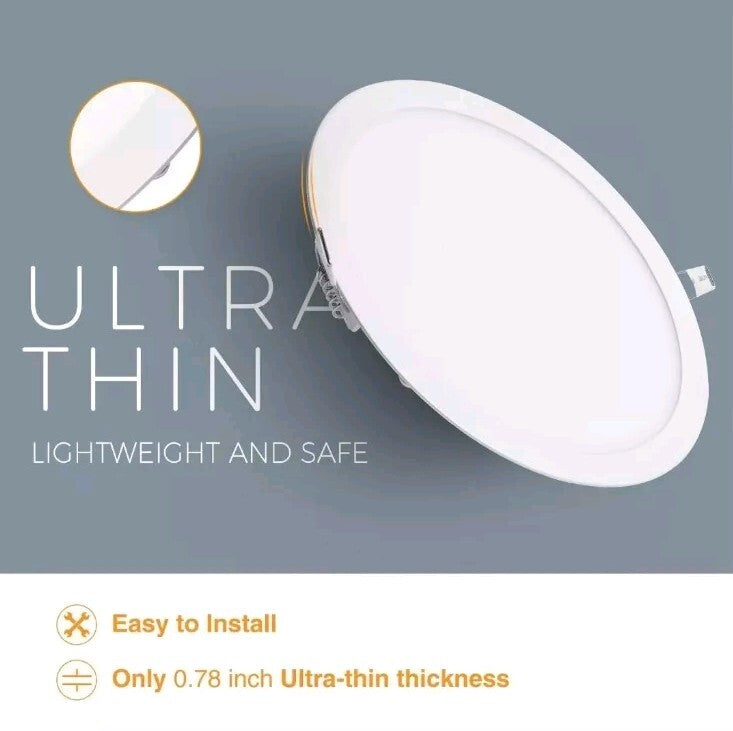 4Pack 11Inch LED Ceiling Lights Ultra-Thin Recessed Retrofits Kit 6000K Dayligh