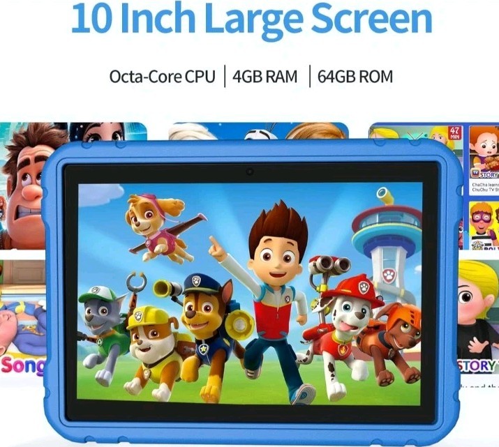 JREN Kids Tablet|10 Inch Tablet for Kids Android 13|Octa-core|64GB| 8000mAh|WiFi