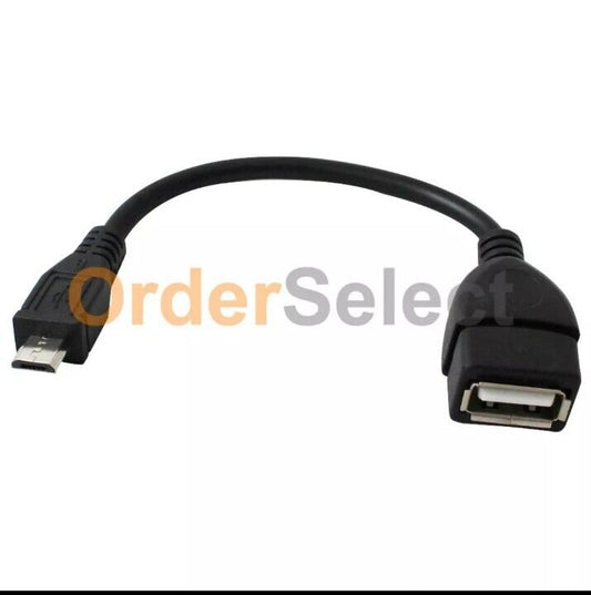 Micro USB B Male to A Female OTG Adapter Converter Cable For Android Samsung