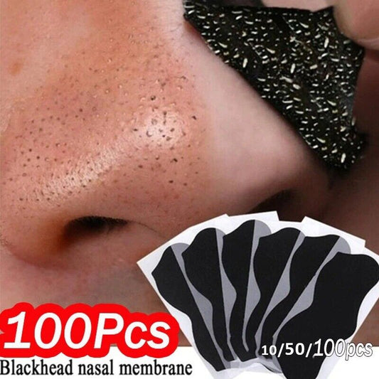 100pcs Nose Blackhead Remover Mask Deep Cleansing Black dots Pore Clean Strips