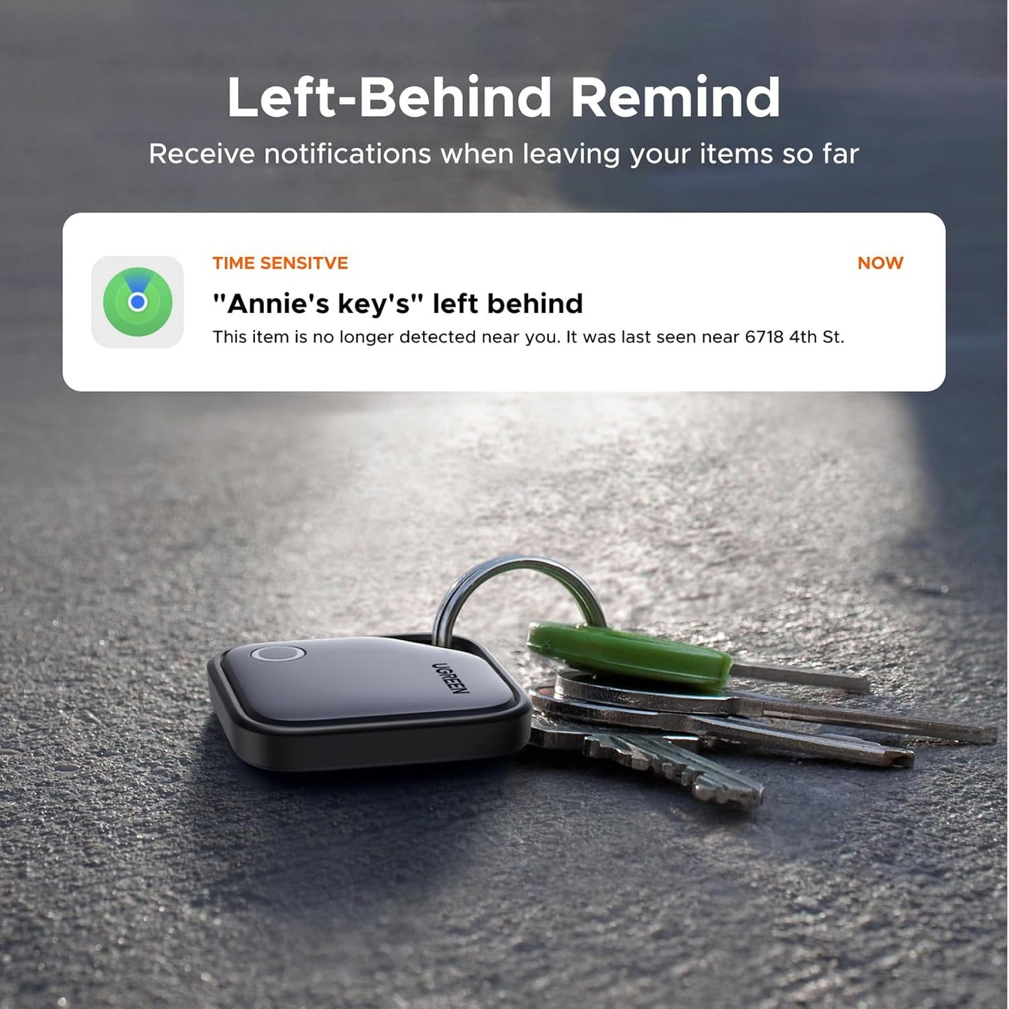 UGREEN 2Pack Finetrack Smart Finder Compatible with Apple Find My (Ios Only) 2-Y
