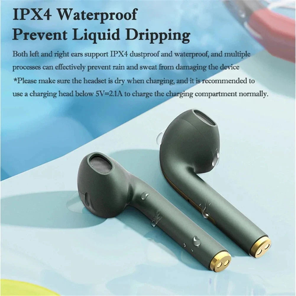 Wireless Earphones Earbuds | Hifi Stereo | Microphone | Waterproof | Noise-Cance