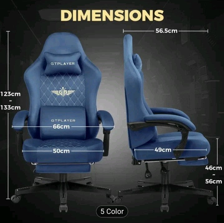 GTPLAYER Gaming Chair, Computer Office Chair with Pocket Spring Cushion, Link...