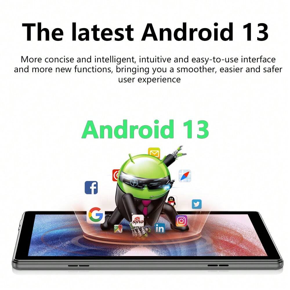10" Android 13 Tablet, 6GB RAM, 64GB ROM, Dual Camera, GPS, 6000mAh, WiFi