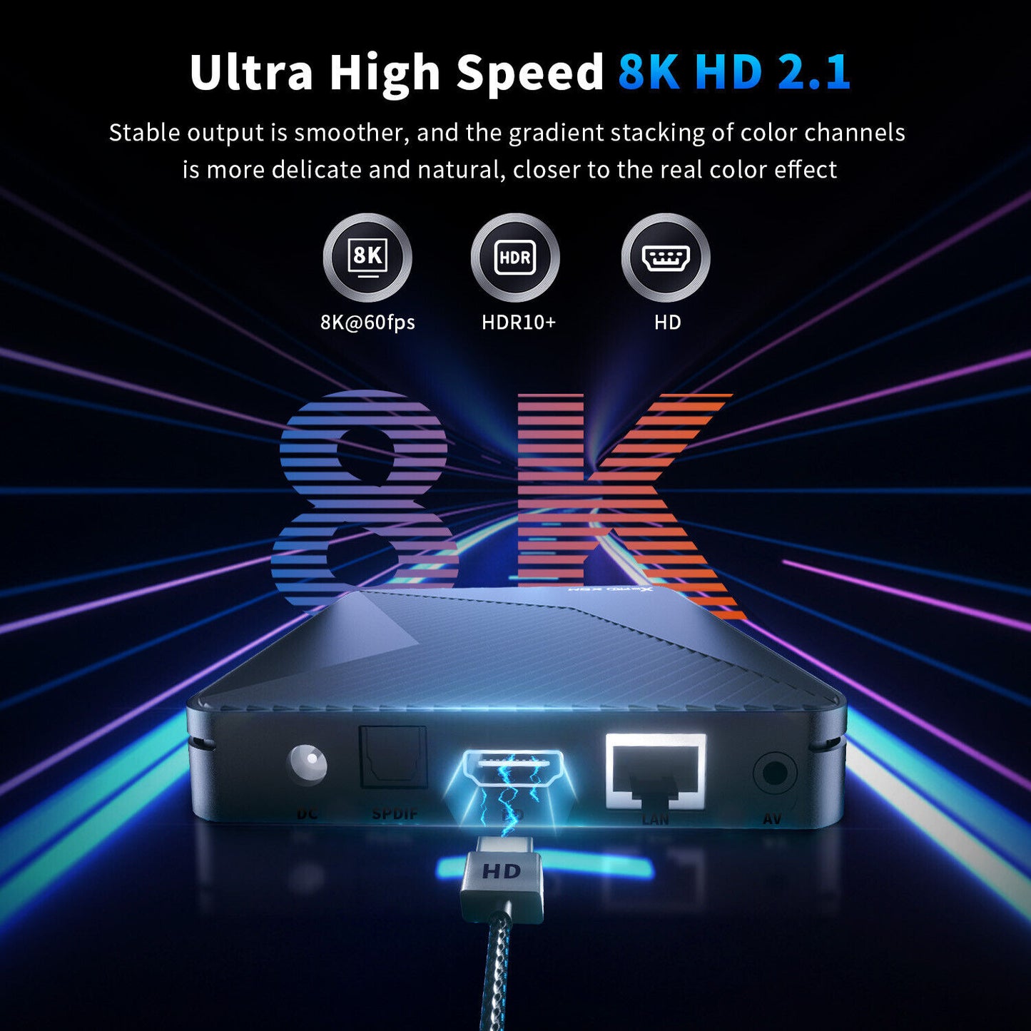 X88 Pro X5 TV Box Android 14 S905X5M 8K Wifi6 BT5.0 Voice Remote Media Player