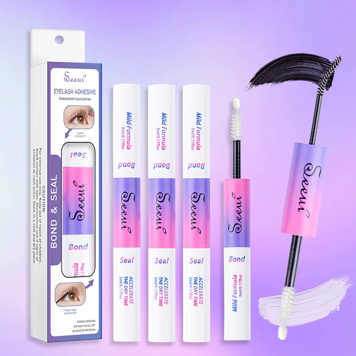 Eyelash Glue and Seal for Eyelash Clusters Strong Fixed Eyelash Glue Lasting Eye