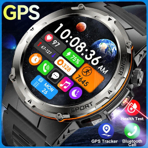 Smartwatch IP68 Outdoor Sport Watch Fitness Tracker Health Monitor BT Call