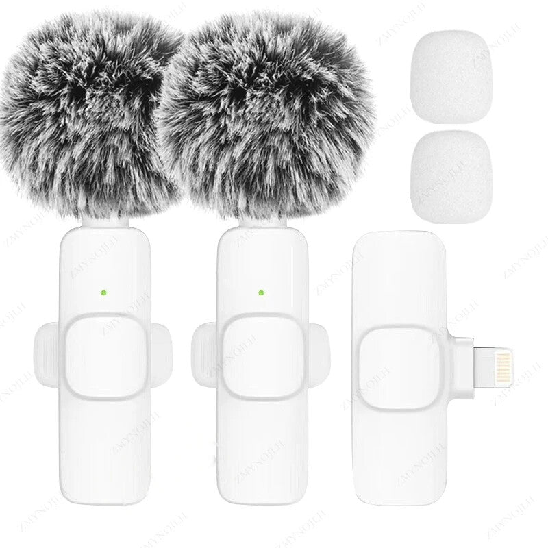 New Wireless Lavalier Microphone Portable Audio Video Recording Mini Microphone
