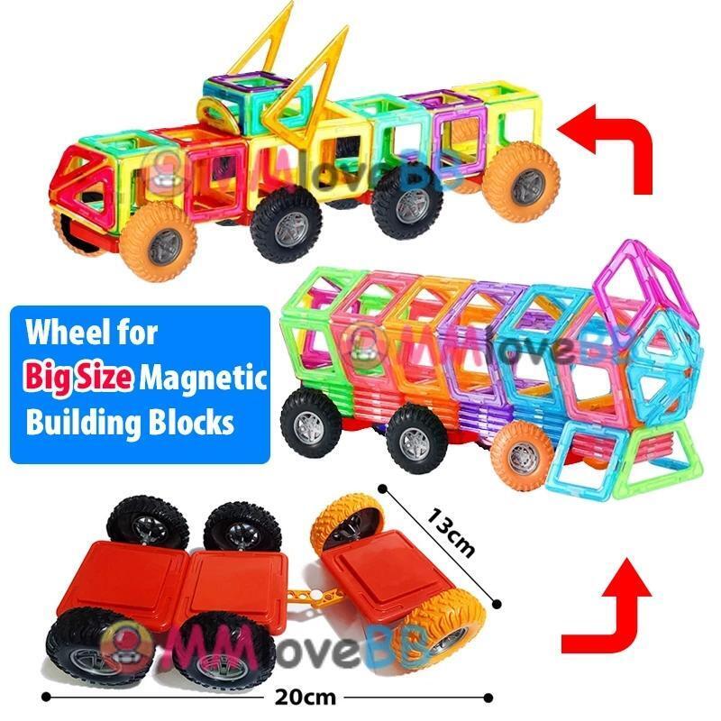 Magnets Toys for Kids Big Size Plus Magnetic Blocks for Children Designer