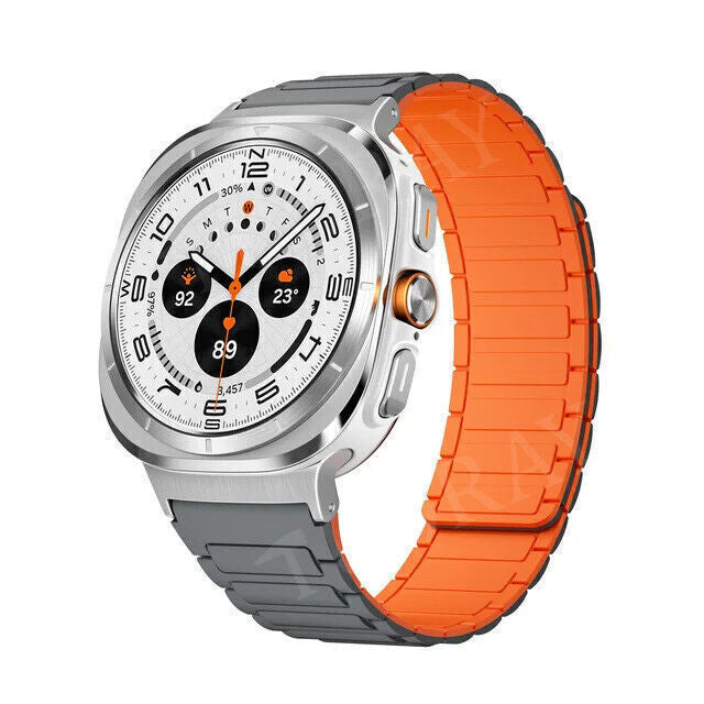 Quick Fit Silicone Band for Samsung Galaxy Watch Ultra 47mm Magnetic Loop Strap