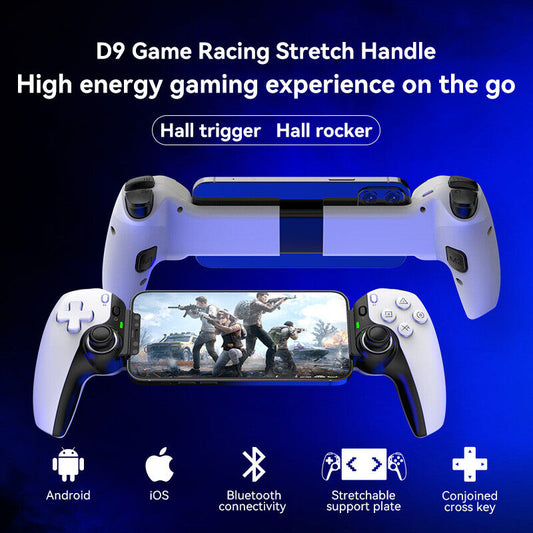 D9 Phone Stretching Game Controller PC For Switch/PS3/PS4 Dual Hall Controller