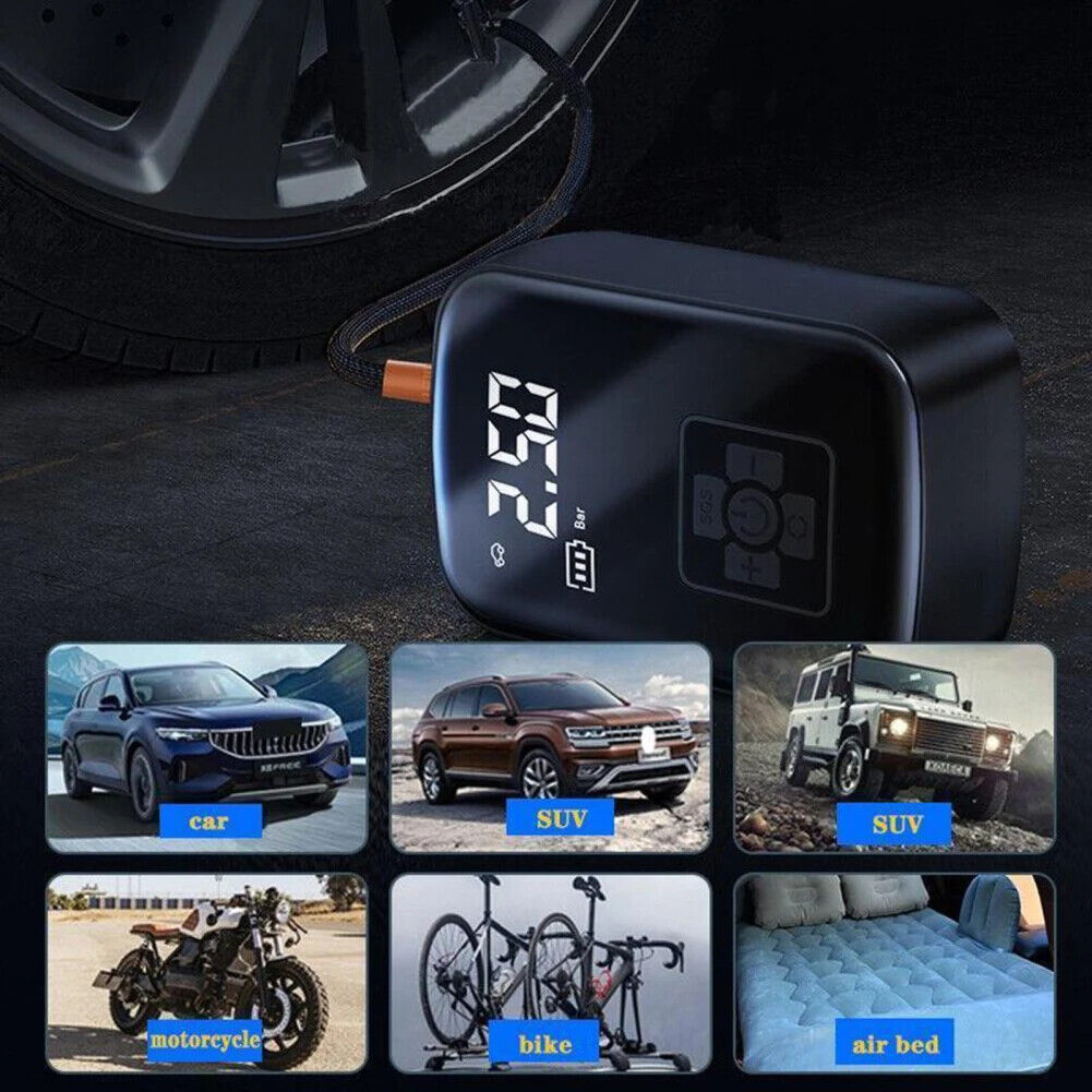 Fast Inflation Wireless Car Air Compressor Electric Tire Fill Pump Car Tire Ball