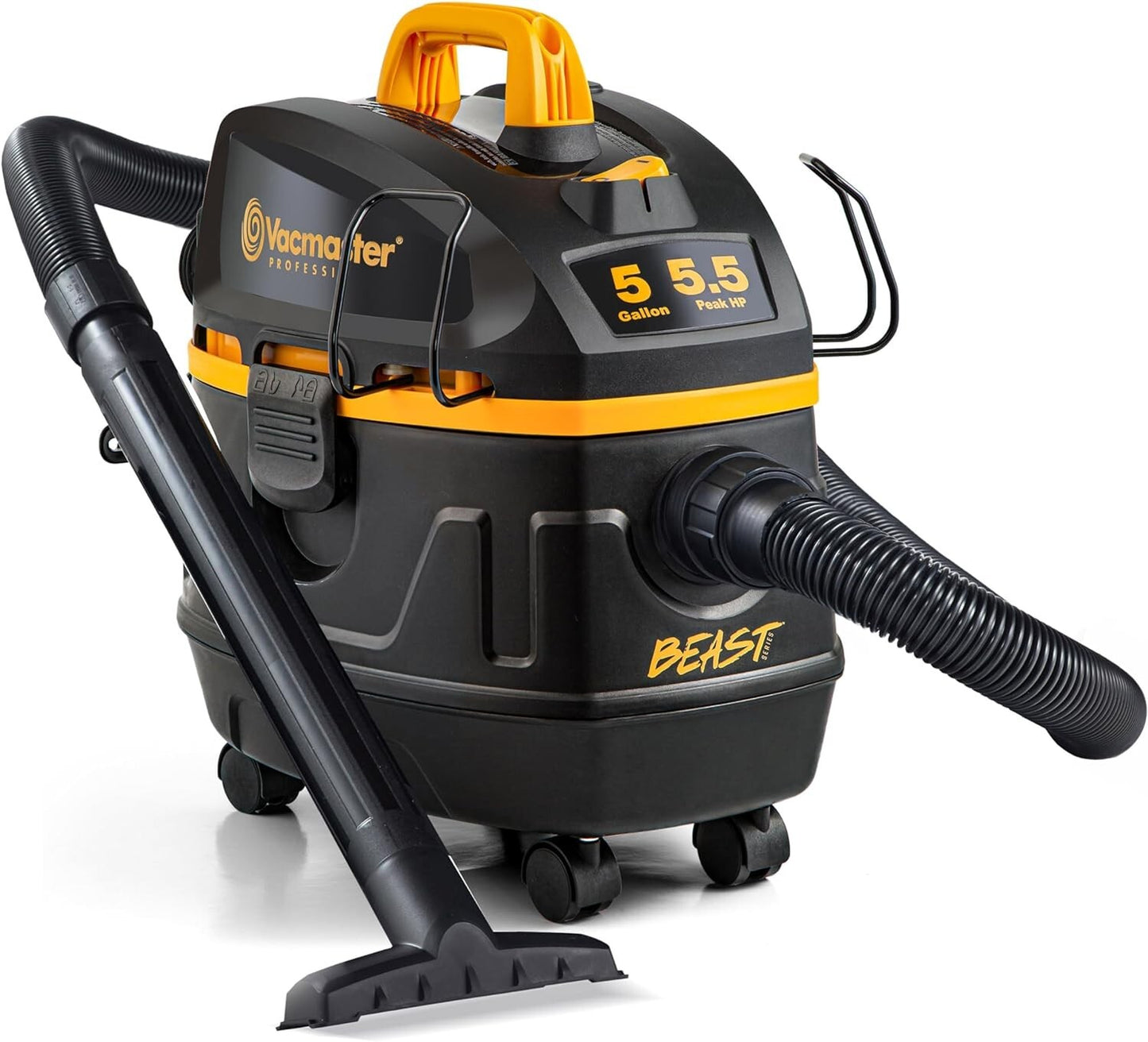 Professional 5-Gallon Wet/Dry Vacuum with Powerful 5.5 HP Motor & 9 Accessories