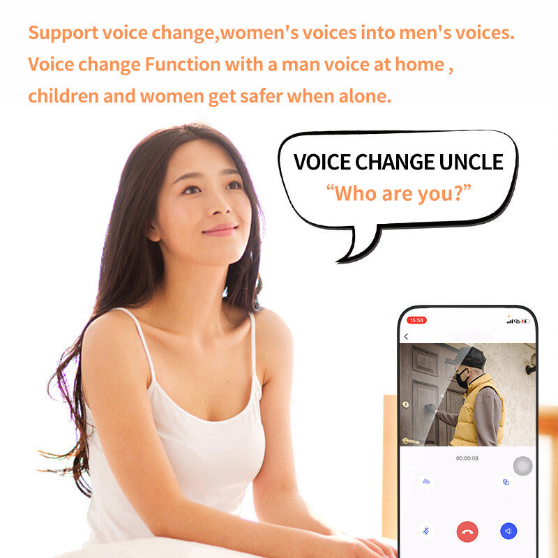 Smart Wireless WiFi Video Doorbell Intercom Video HD Camera Door Bell Security