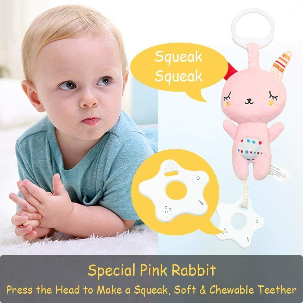 Baby Stroller Toy 6pcs 0-6 Mouth With Hanging Teether Toys For Boy Girl Gift