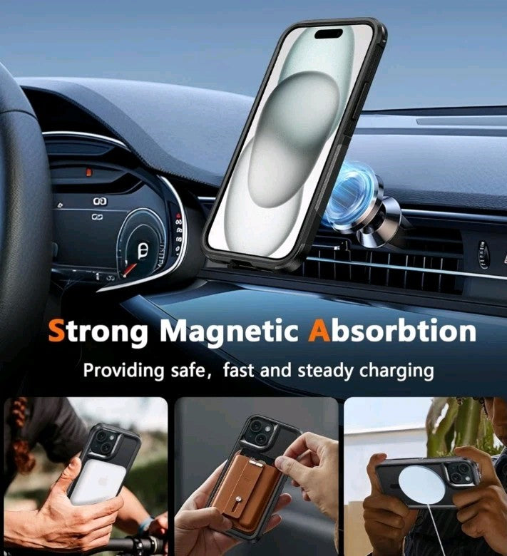Shockproof Case Mag-Safe Magnetic Cover For iPhone 15