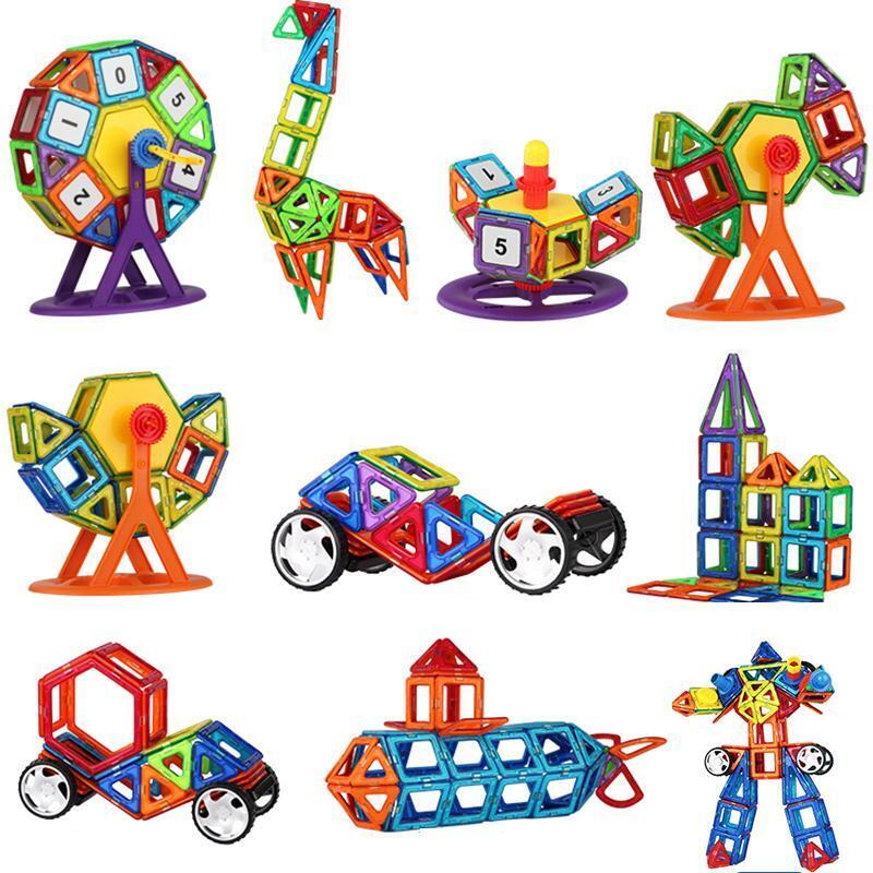 Magnets Toys for Kids Big Size Plus Magnetic Blocks for Children Designer