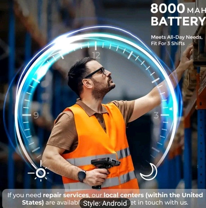 MUNBYN Android11 Barcode Scanner 8000mAh Battery Zebra SE4750 Mobile Scanner