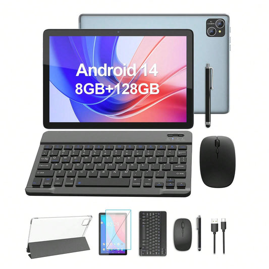 10.1" Android 14 2-in-1 Tablet - 8GB/128GB/1TB, Octa-Core, 8000mAh, 5G WiFi 6