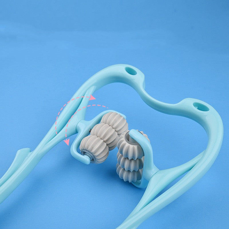 Multifunctional Manual Six-wheel Neck Massager Massage Relieve Roller Massage To