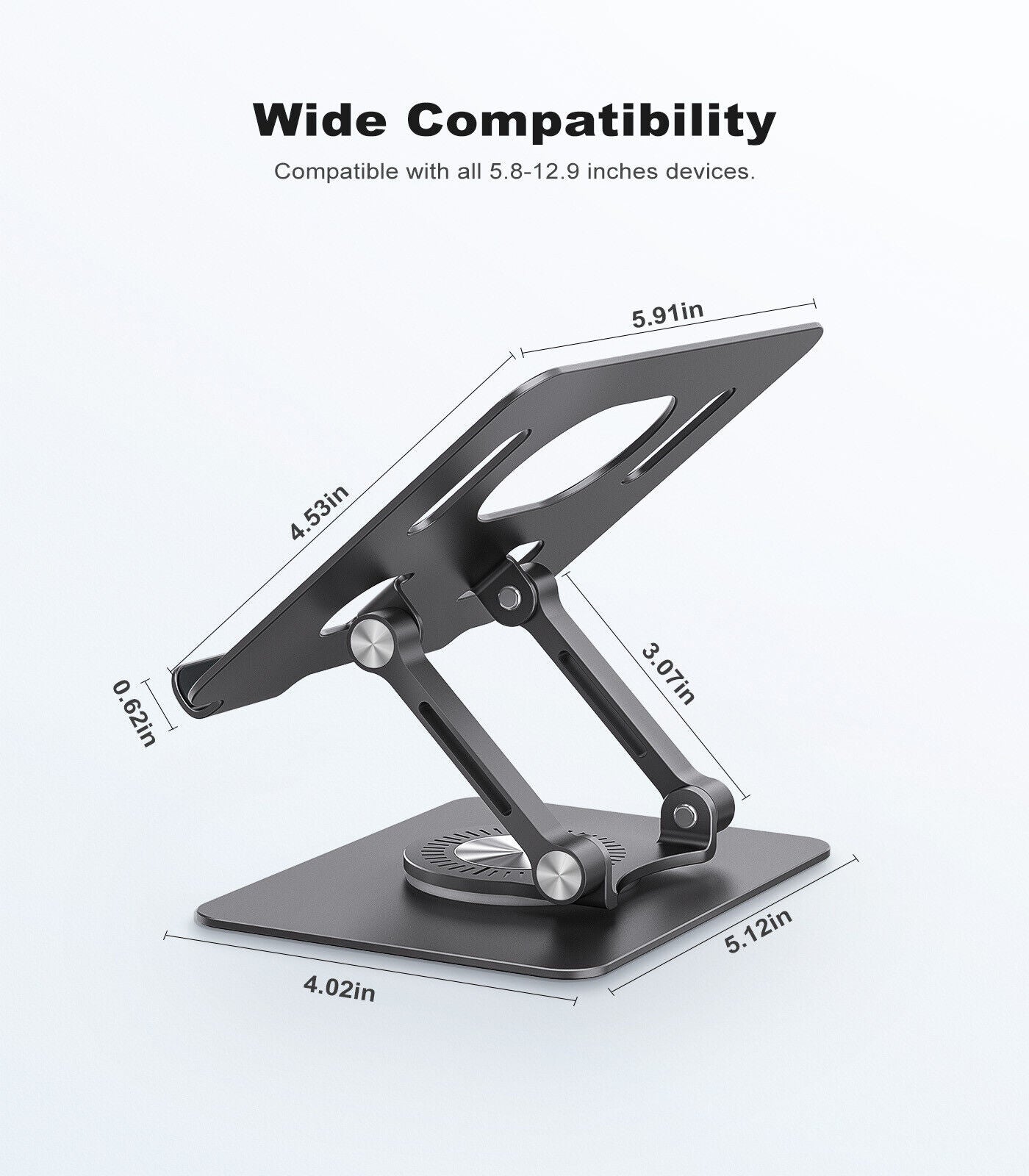 Tablet Desktop Stand Desk Aluminum Metal Fold Holder Mount Cradle For Phone iPad