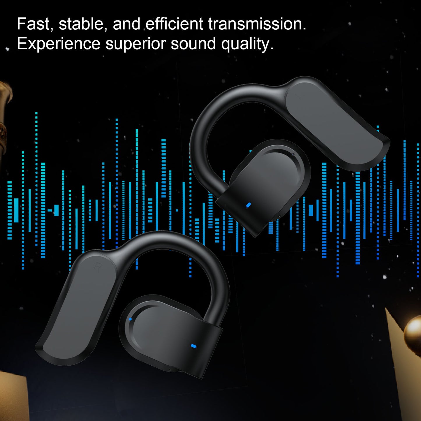 Wireless Earbuds True Wireless Stereo BT 5.4 Headphones Bass Bone Conductio Kit