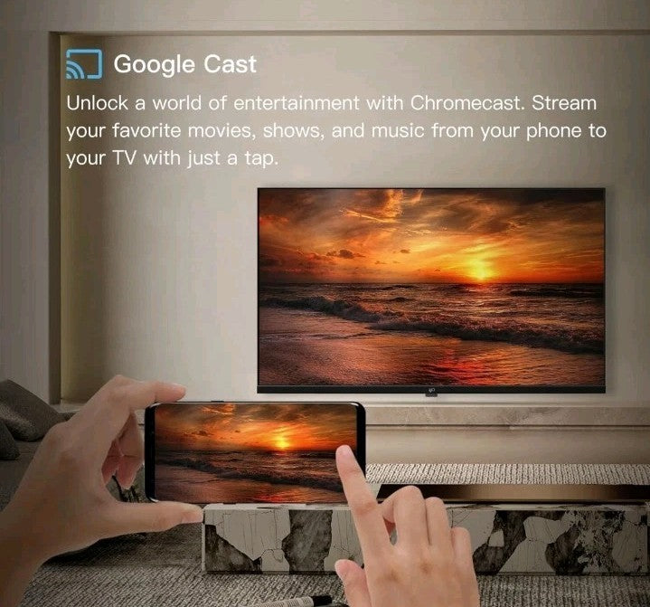 FPD 55-inch Smart TV Google TV 4K UHD with Google Play and Google Cast Built-in