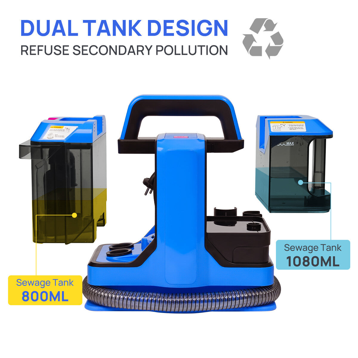 KNKA MultiCleaner VC005 - Washing Vacuum Upholstery Cleaner Carpet Cleaner Wet Vacuum