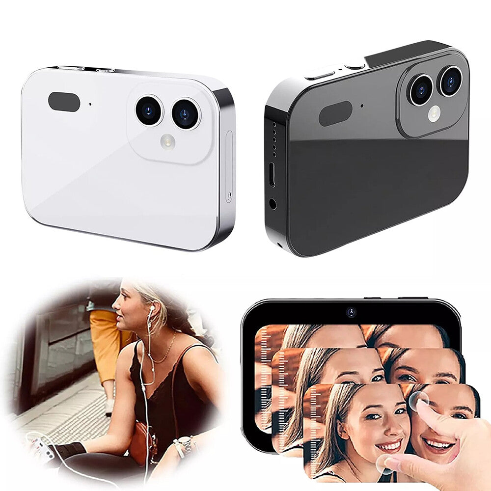 64MP 4K Digital Camera 16X 3 Lens Touch Screen Camera Music Player OTG 3600mAh