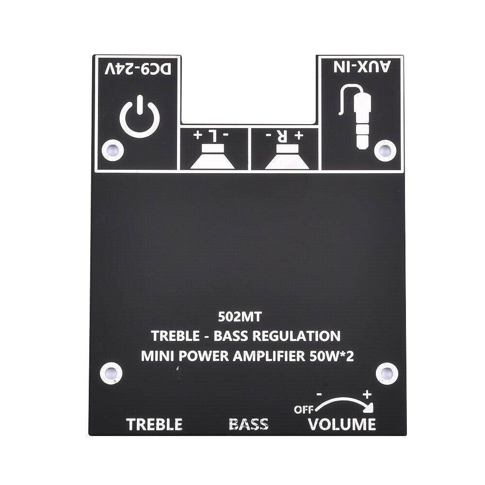 ZK-502MT 50W*2 Bluetooth 5.2 Audio Amplifier Board Module Tone Adjustable DIY.