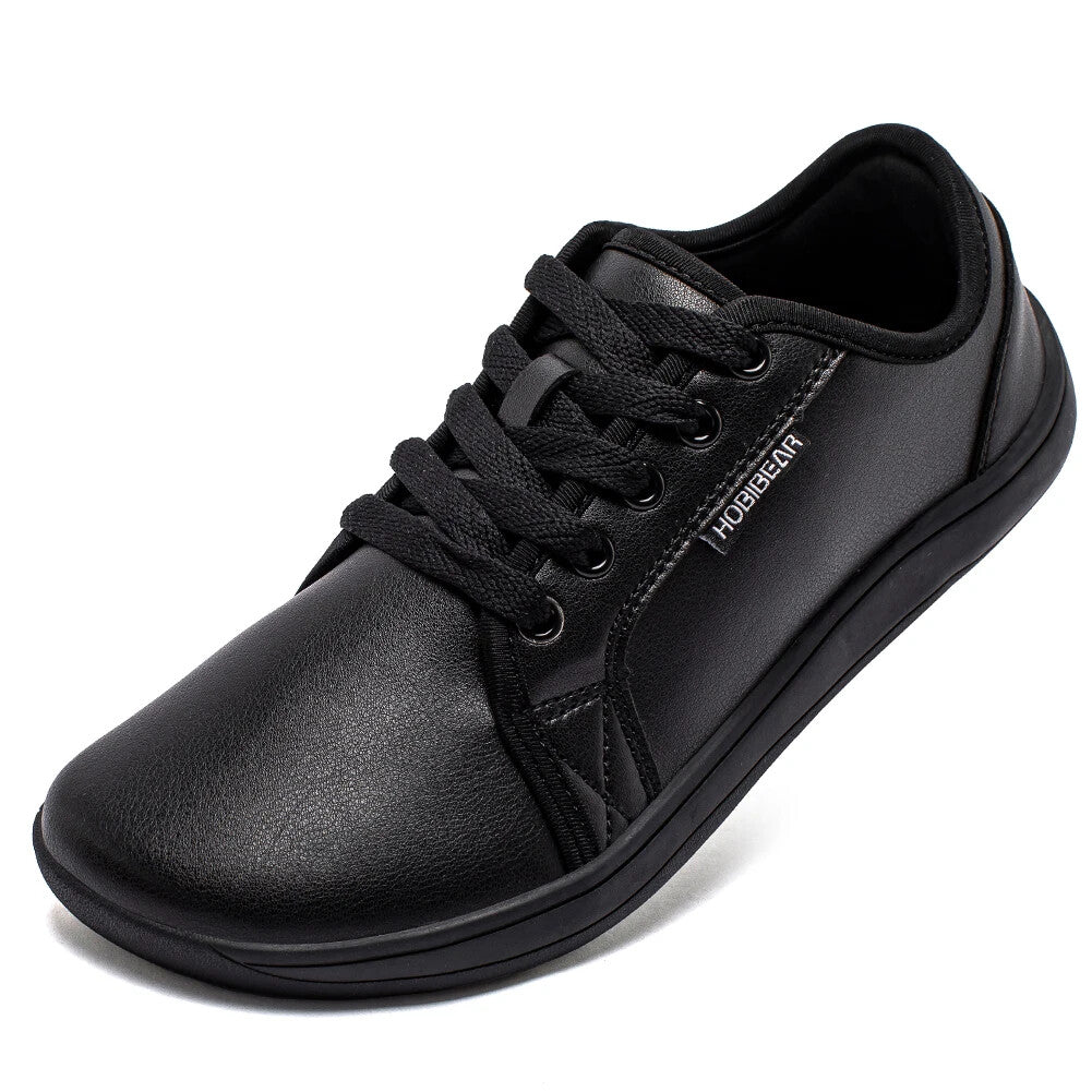 Minimalist Shoes Men Wide Toe Barefoot Shoes Leather Sneakers Lightweight Shoes