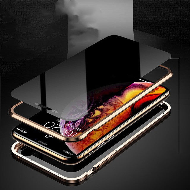Phone Case Anti-peep Magnetic Protective Shell Magnetic Privacy Glass Case For P