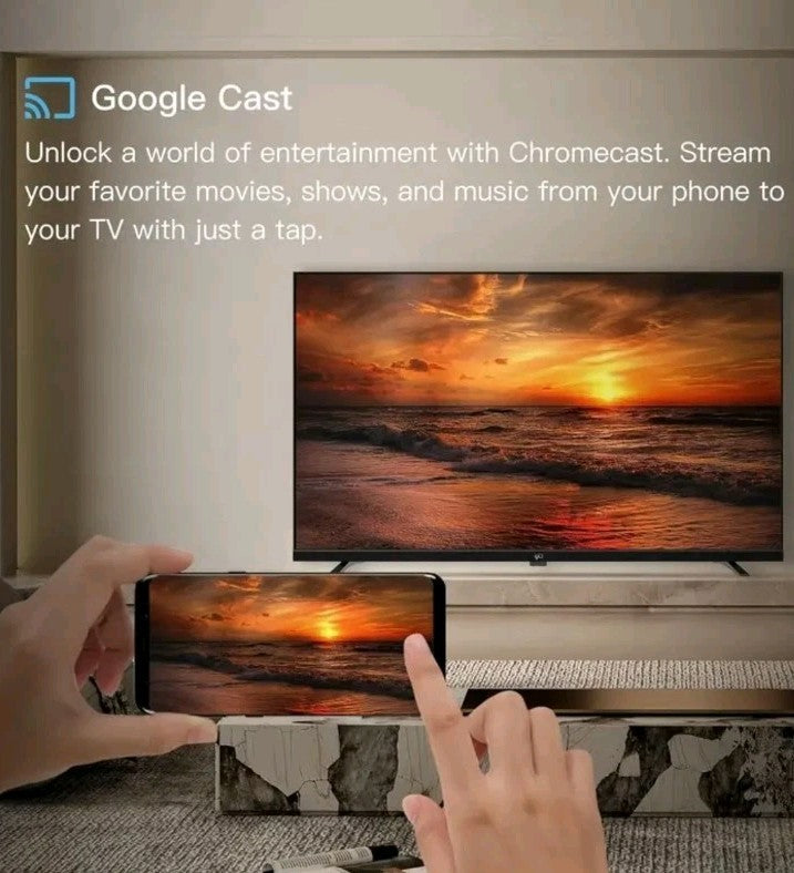 43 Inch Smart TV Flat Screen Frame LED Television Full HD 1080p Google Cast