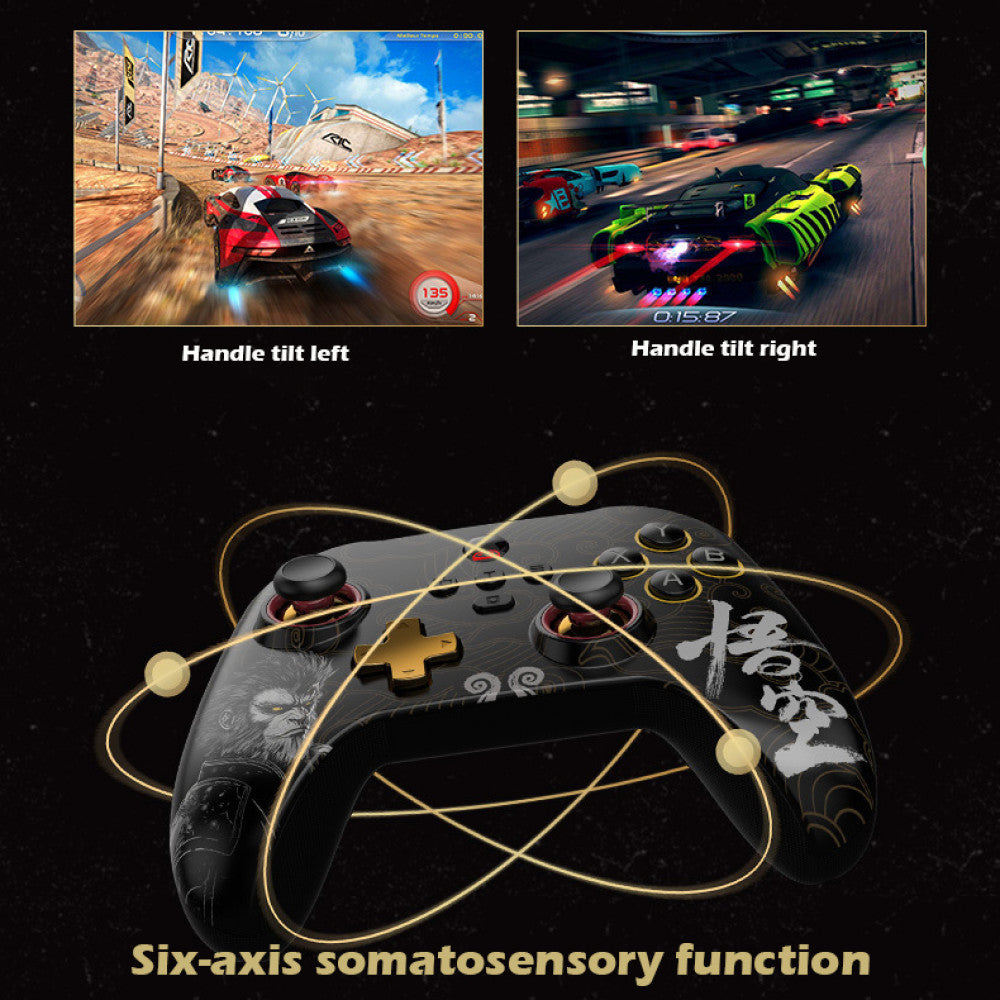 Wireless Gamepad 800Hz Vibration Game Controller 6-Axis for Switch/Android/PC