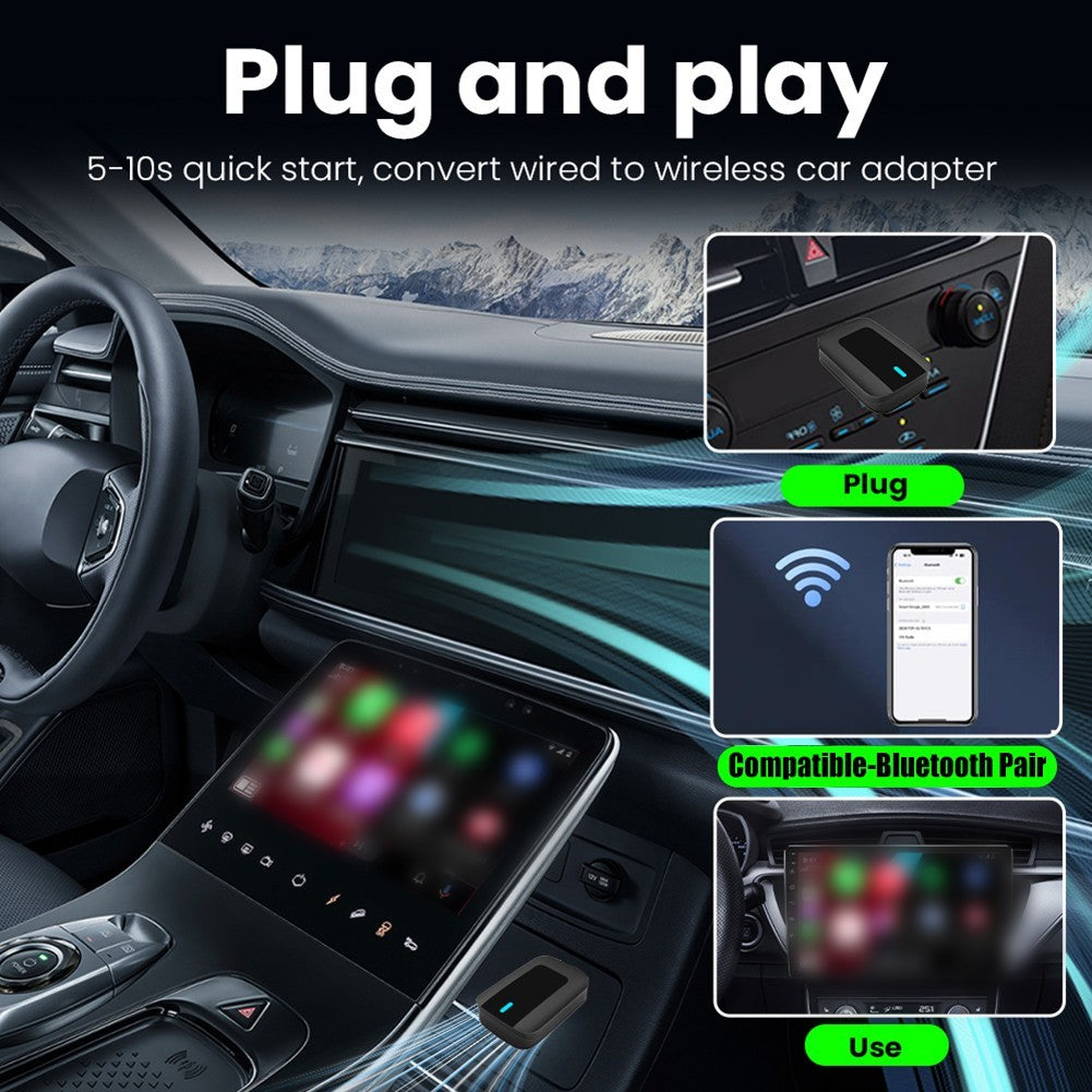 Convert Wired For CarPlay to Wireless with 2 in 1 Adapter for Android Auto